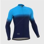 Sportivespor Duo Men's & Boy's Blue Thermal Roubaix Long Sleeve Cycling Jersey
