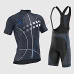 Sportivesports Men's & Boy's Set Classic II Blue Short Sleeve Jersey & Bib Shorts