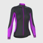Sportivesports Thermodream Women's & Girl's Purple Thermal Roubaix Long Sleeve Cycling Jersey