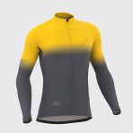 Sportivespor Duo Men's & Boy's Yellow / Grey Thermal Roubaix Long Sleeve Cycling Jersey