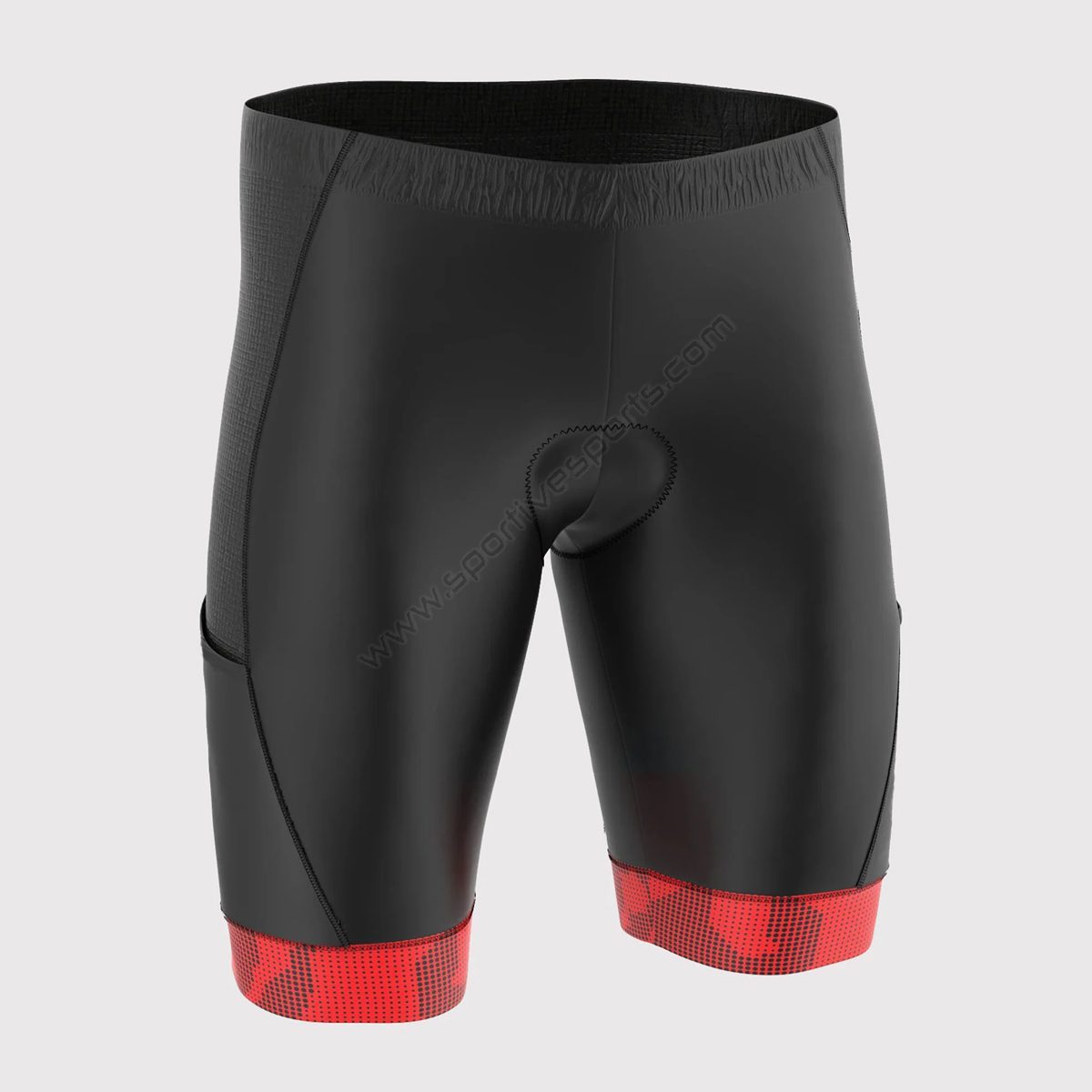 2.1 Sportivesports All Day Red Men's & Boy's Padded Summer Cycling Shorts - Image 1