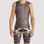 Sportivespor  Camouflage Grey Men's & Boy's Padded Triathlon Suit - Image 2
