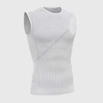 Sportivesport Aeroform White Men's & Boy's Sleeveless Mesh Summer Cycling Top
