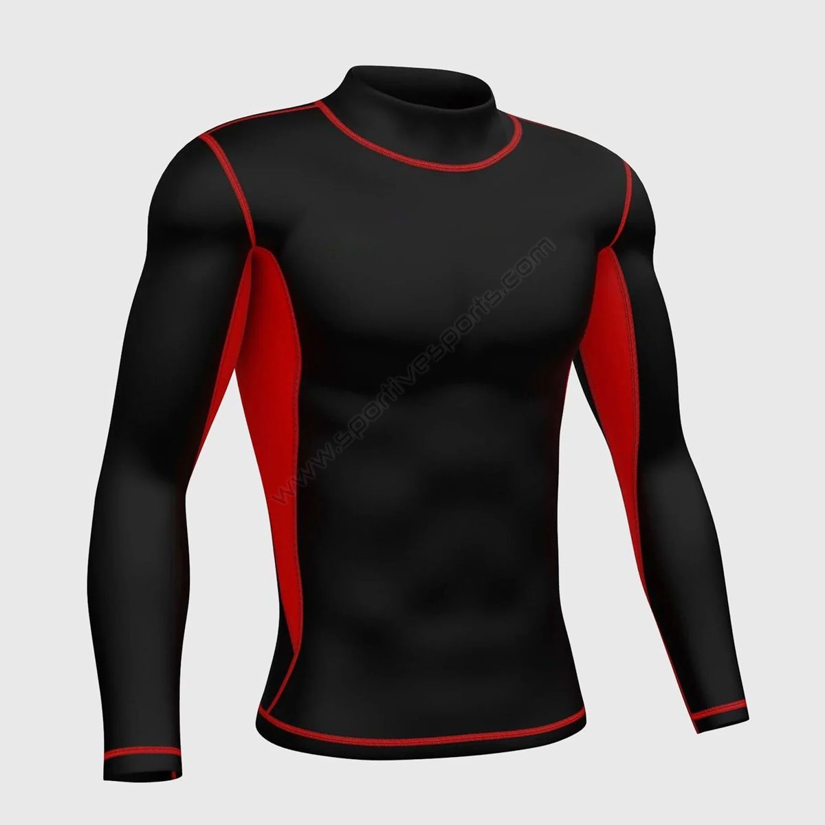 3 Sportivesports Inorex Red Men's & Boy's Thermal Winter Base Layer Compression Top - Image 1