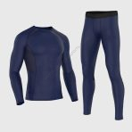 Sportivesports  Men's & Boy's Set Recoil Grey Compression Base Layer Top & Leggings