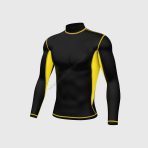 Sportivesports Inorex Yellow Men's & Boy's Thermal Winter Base Layer Compression Top - Image 2