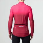 Sportivesports Men's & Boy's Set Duo Thermal Roubaix Long Sleeve Cycling Jersey & Bib Tights - Pink / Maroon - Image 3