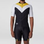 Sportivesports Men's & Boy's Set Velos Yellow Short Sleeve Summer Cycling Jersey & Cargo Bib Shorts - Image 2