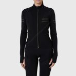 Sportivesports Women's & Girl's Set Arch Thermal Roubaix Long Sleeve Cycling Jersey & Cargo Bib Tights - Black - Image 2