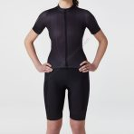 Sportivesports Women's & Girl's Set Essential Black Short Sleeve Cycling Jersey & Cargo Bib Shorts - Image 2