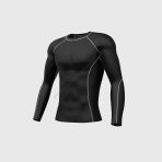 Sportivespor Men's & Boy's Set Blitz Grey Skin Fit Compression Top & Leggings - Image 3