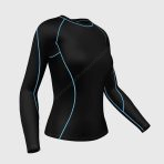Sportivesports Monarch Blue Women's & Girl's Base Layer Long Sleeve Compression Top - Image 3