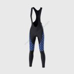 Sportivesports Ripple Navy Blue Women's & Girl's Padded Winter Cycling Bib Tights - Image 2