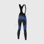 Sportivesports Ripple Navy Blue Women's & Girl's Padded Winter Cycling Bib Tights - Image 3