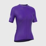 Sportivesports Essential Purple Women's & Girl's Short Sleeve Summer Cycling Jersey