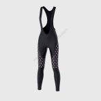Sportivesports Ripple Pink Women's & Girl's Padded Winter Cycling Bib Tights - Image 2
