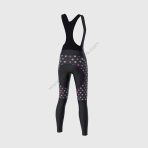 Sportivesports Ripple Pink Women's & Girl's Padded Winter Cycling Bib Tights - Image 3